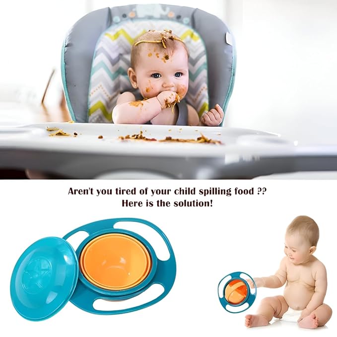 HappyFeed™ 360° No-Spill Baby Bowl – Just 499/-