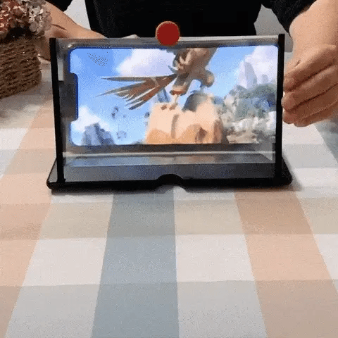 10" inch Screen Magnifier-3D Magnifying Projector Screen Enlarger for Movies, Videos and Gaming – Foldable Phone Stand Holder with Screen Amplifier–Compatible with All Smartphones at just 499/-