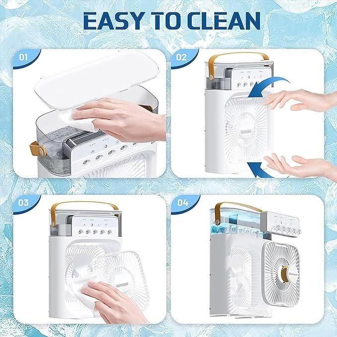 ChillBreeze™ 3-in-1 Cooling Mist Fan | Mini AC Effect | Just ₹1199/-