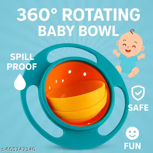 HappyFeed™ 360° No-Spill Baby Bowl – Just 499/-