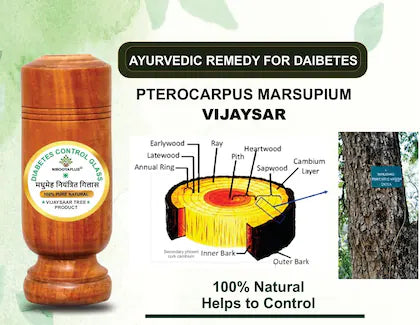 Ayurvedic Vijaysar Herbal Wooden Tumbler At Just 699/-