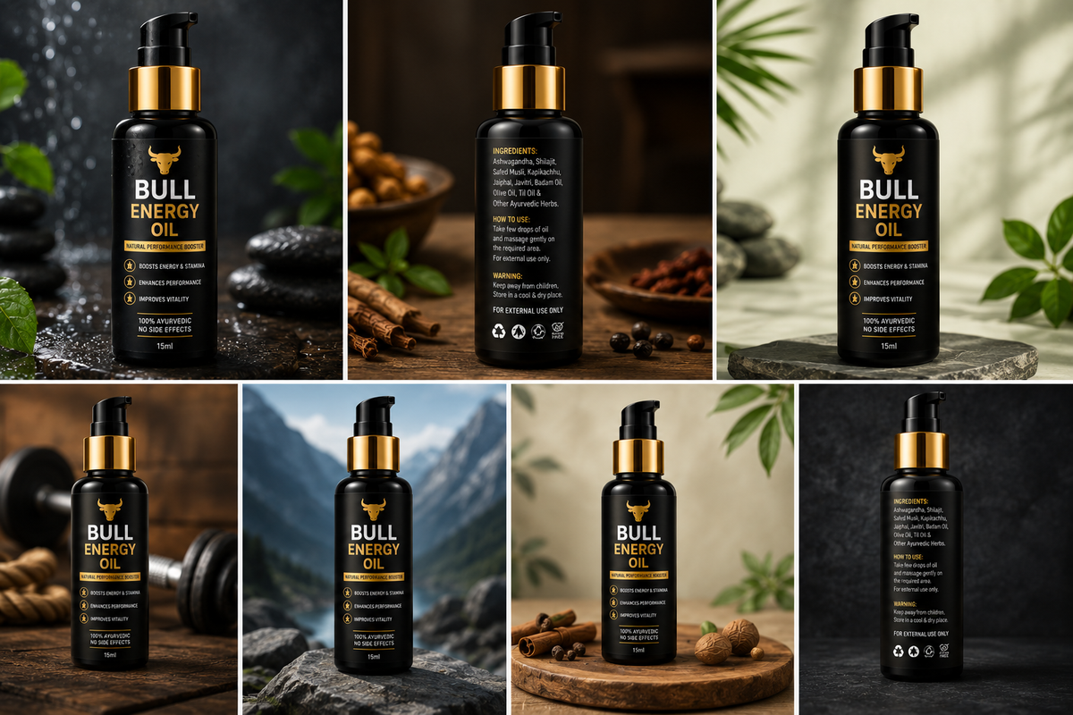 💪 Ayurvedic Bull Power Oil | Buy 1 Get 1 FREE| ₹499🔥