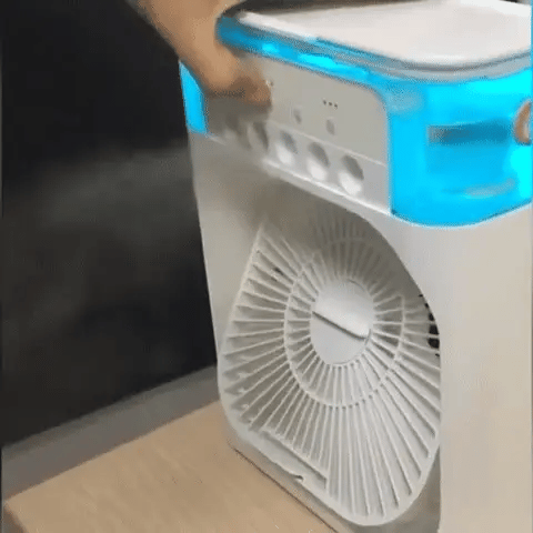 ChillBreeze™ 3-in-1 Cooling Mist Fan | Mini AC Effect | Just ₹1199/-